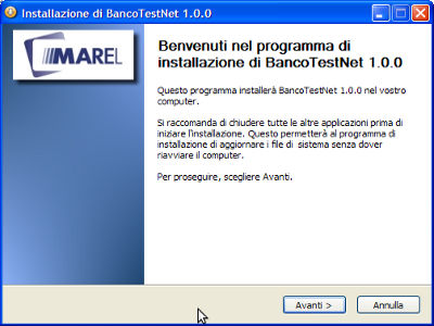 BancoTestNet installazione